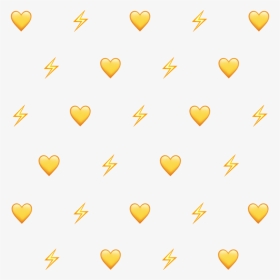 #emoji #emojibackground #hearts #yellow #💛 #⚡ Emoji - Yellow Hearts Clear Background Emoji, HD Png Download, Transparent PNG