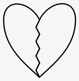 Drawing Detail Broken Heart - Heart, HD Png Download, Transparent PNG