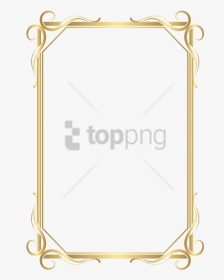 3d Gold Border Png Png Image With Transparent Background - Transparent Golden Border Png, Png Download, Transparent PNG