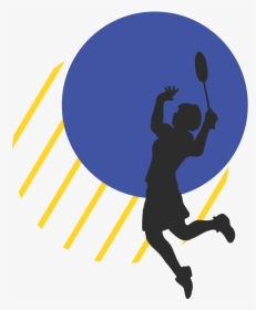Women Badminton Silhouette, HD Png Download, Transparent PNG