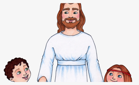 Banner Free Stock Susan Fitch Design Christ With Children - Jesus With Children Clipart, HD Png Download, Transparent PNG