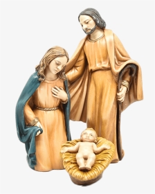 Natività, Sacra Famiglia, Statue Presepe - Gesu Giuseppe Maria Presepe, HD Png Download, Transparent PNG