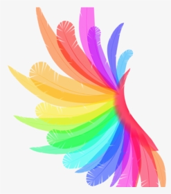 Rainbow Angel Wings Png, Transparent Png, Transparent PNG