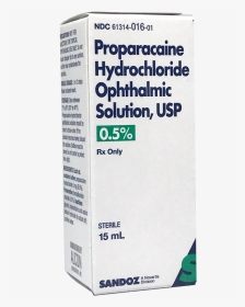 Proparacaine 0 - 5% - Label, HD Png Download, Transparent PNG