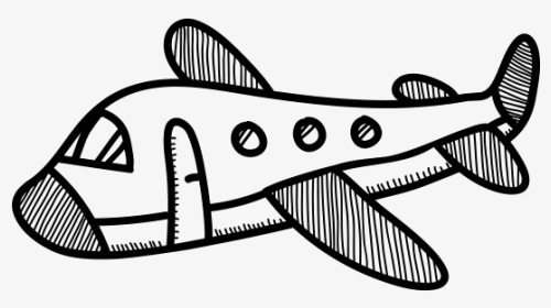 Air Transport Clipart In Black & White, HD Png Download, Transparent PNG