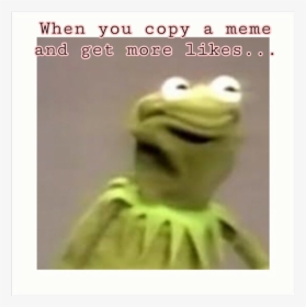 #kermit #meme - Kermit The Frog Meme Face, HD Png Download, Transparent PNG