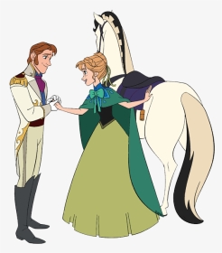 Anna On Horse Frozen, HD Png Download, Transparent PNG