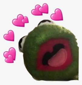 #kermit #kermitmemes #tiktok #kermitthefrog #kermitlove - Kermit Heart Meme Painting, HD Png Download, Transparent PNG