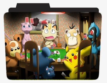 Pokemon Poker Painting, HD Png Download, Transparent PNG