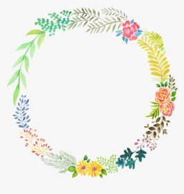 Flower Wreath Turquoise Free, HD Png Download, Transparent PNG