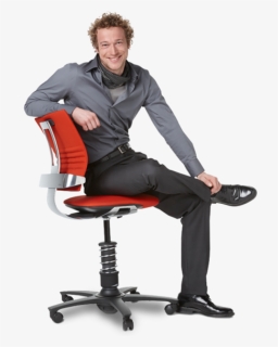 Sitting Man Png Free Download - Person Sitting On A Chair Png, Transparent Png, Transparent PNG