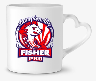 Mug Coeur Fisher Pro Par Boutique Du Barbu - Mug, HD Png Download, Transparent PNG