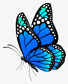 Butterfly Blue Png Clip Art Imageu200b Gallery Yopriceville, Transparent Png, Transparent PNG
