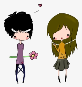 Chibi Couple By Darknadin - If Someone Really Loves You No Matter, HD Png Download, Transparent PNG
