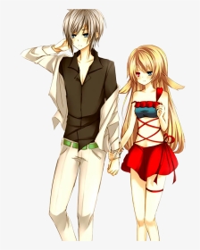 Couple Anime Png - Anime Couple Holding Hands, Transparent Png, Transparent PNG