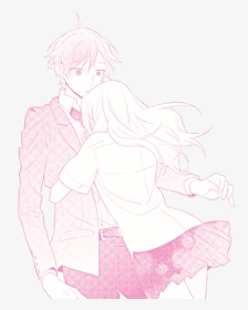 Anime Pngs - - Couple Pink Anime Transparent, Png Download, Transparent PNG