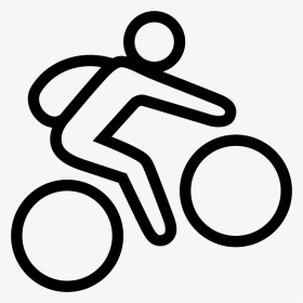 Clip Art Royalty Free Library Biker Vector Downhill - Trial Sport Icon, HD Png Download, Transparent PNG