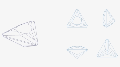 Gems Drawing Triangle And Hari-peri - Sketch, HD Png Download, Transparent PNG