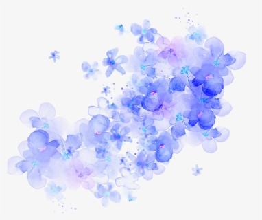 #blue #blueflower #flower #flowers #blueflowers #crown - Purple Flowers Transparent Background, HD Png Download, Transparent PNG