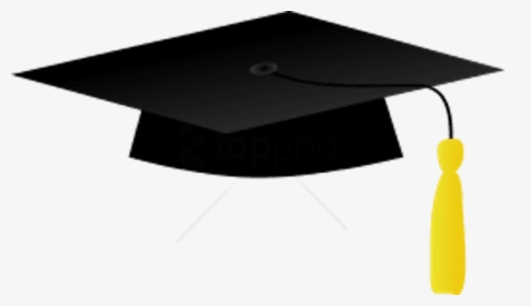 Graduation Png Gold Free Png Gold Graduation Cap Png - Transparent Background Graduation Hat, Png Download, Transparent PNG