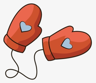 Mitten With Heart Clip Art, HD Png Download, Transparent PNG