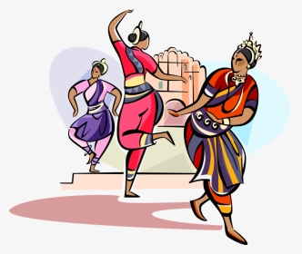 Indians Clipart Dancing - Cultural Program Drawing, HD Png Download, Transparent PNG