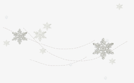 #silver #glitter #snowflakes #decoration #freetoedit - Silver, HD Png Download, Transparent PNG