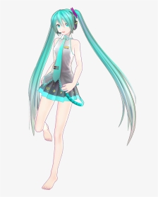 “yyb Barefoot Miku yyb式初音ミクv1 - Miku Barefoot, HD Png Download, Transparent PNG