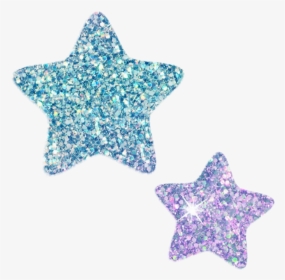 #star #glitter #silver #pink #blue #estrella - Tick Or Cross Symbol, HD Png Download, Transparent PNG