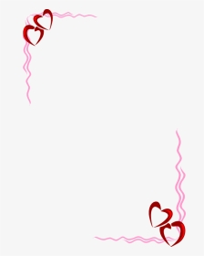 Valentine Clipart Borders - Clip Art Heart Border, HD Png Download, Transparent PNG