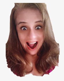 #face #woman #surprised #excited, HD Png Download, Transparent PNG