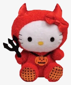#demon #hellokitty #devil #cute #red #freetoedit - Hello Kitty Plush Transparent, HD Png Download, Transparent PNG