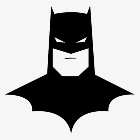 Batman Face Clipart - Batman Black And White Face, HD Png Download ...