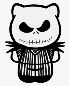 #cybergoth #cyber #goth #grunge #egirl #aesthetic #edgy - Hello Kitty Nightmare Before Christmas, HD Png Download, Transparent PNG