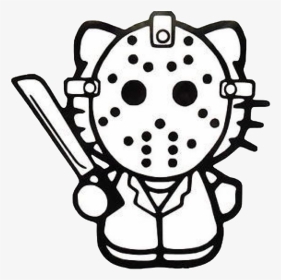 #aesthetic #aesthetics #alternative #edgy #tumblr #grunge - Hello Kitty Jason Mask, HD Png Download, Transparent PNG