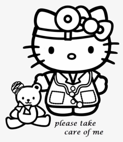 #aesthetic #aesthetics #alternative #edgy #tumblr #grunge - Hello Kitty Doctor Cartoon, HD Png Download, Transparent PNG