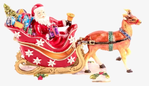 Reindeer Sleigh Png Photos - Santa Claus, Transparent Png, Transparent PNG