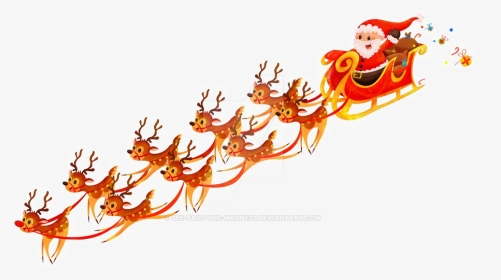Santa Sleigh Png Free Download - Santa Claus Sleigh Png, Transparent Png, Transparent PNG