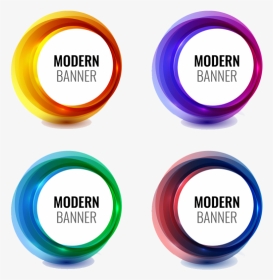 Modern Banner Png - Vector Image Abstract Modern Banner Collection, Transparent Png, Transparent PNG