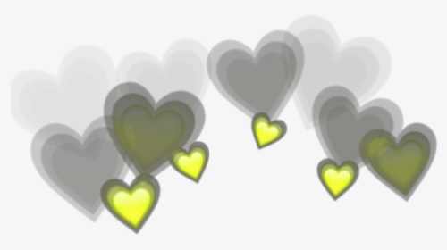 #yellow #heart #hearts #heartcrown #crown #asthetics - Grape, HD Png Download, Transparent PNG