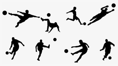 People Playing Football Vector, HD Png Download, Transparent PNG