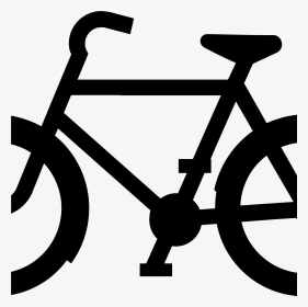 Transparent Bike Silhouette Png - Black And White Bike Clipart, Png Download, Transparent PNG