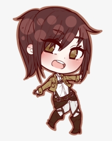 Chibi Sasha By Jasmiass On Deviantart - Sasha Chibi Attack On Titan, HD Png Download, Transparent PNG