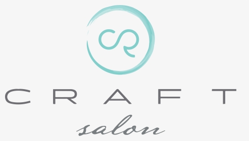 The Craft Salon Logo, Featuring A Tuquoise Watercolor - Circle, HD Png Download, Transparent PNG