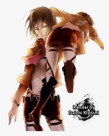 Attack On Titan Mikasa Render Shingeki No Kyojin Renderattack - 进击 的 巨人 第 3 季, HD Png Download, Transparent PNG