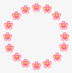 Flower Emoji Png Overlay Circle Icon Iconresources - Iphone Aesthetic Emojis Png, Transparent Png, Transparent PNG