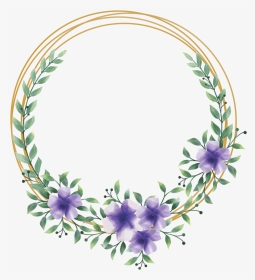 #wreath #flower #circle #geometric #glitter #gold #watercolor - النقابة العامة للصحافة والاعلام, HD Png Download, Transparent PNG
