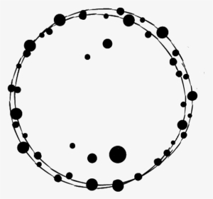 #dots #balls #round #circles #wreath #frame #border - Estructura Atomica Del Kripton, HD Png Download, Transparent PNG
