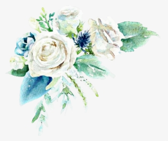 #flower #blue #white #flowers #leaves #leaf #mint #teal - Mint And White Flowers Png, Transparent Png, Transparent PNG