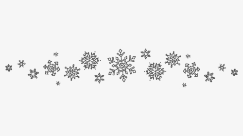Snowflake Border Clipart Black And White, HD Png Download , Transparent